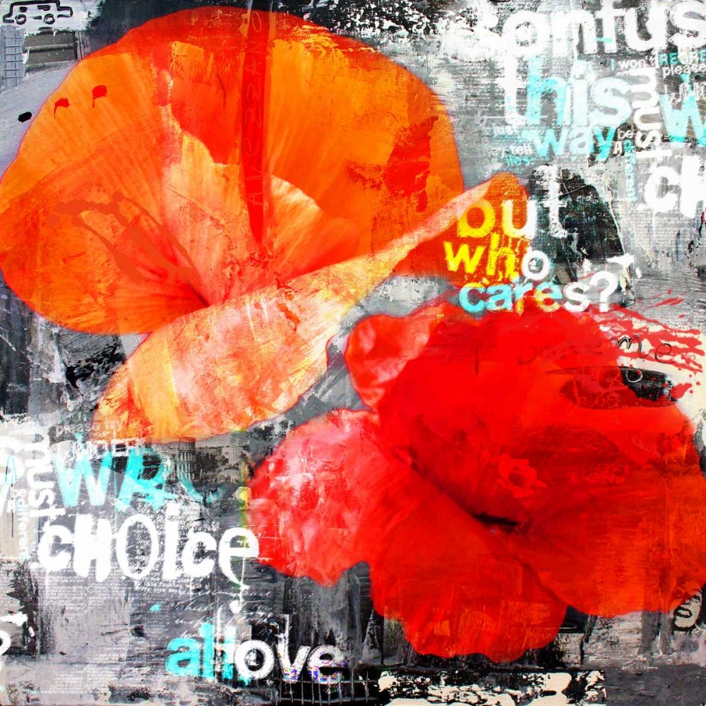 Wall Art Painting id:32318, Name: Poppy Story I, Artist: Baker, Micha