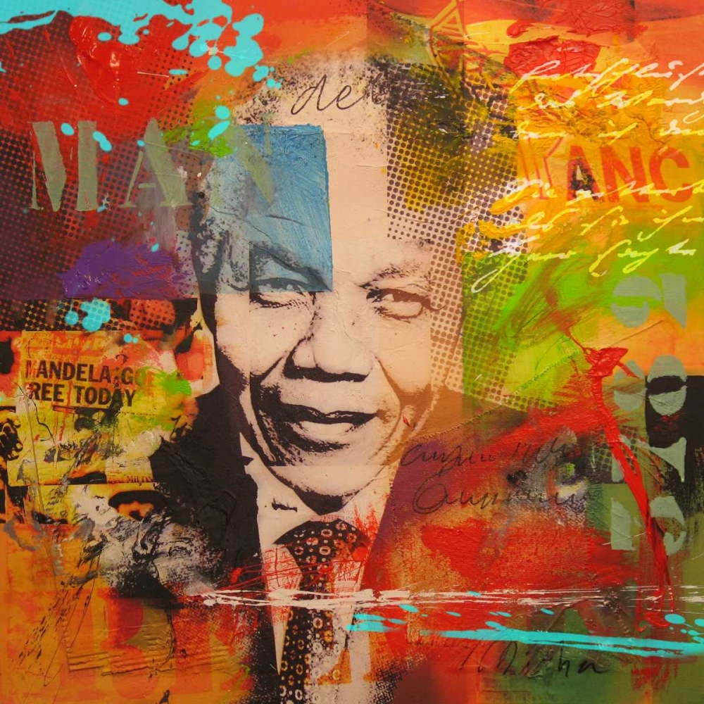 Wall Art Painting id:32324, Name: Mandela, Artist: Baker, Micha