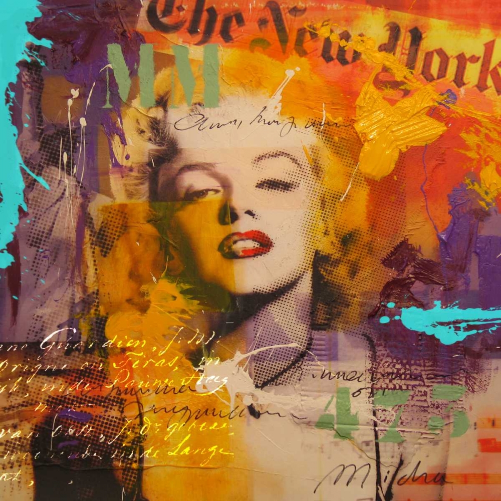 Wall Art Painting id:32330, Name: Marilyn III, Artist: Baker, Micha