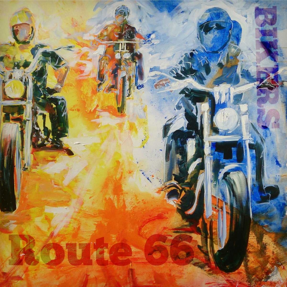 Wall Art Painting id:48098, Name: Route 66, Artist: Luc