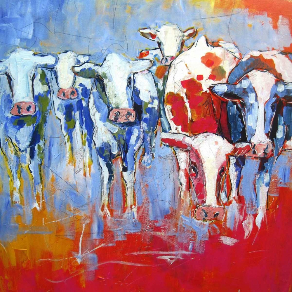 Wall art: Cows, by Luc