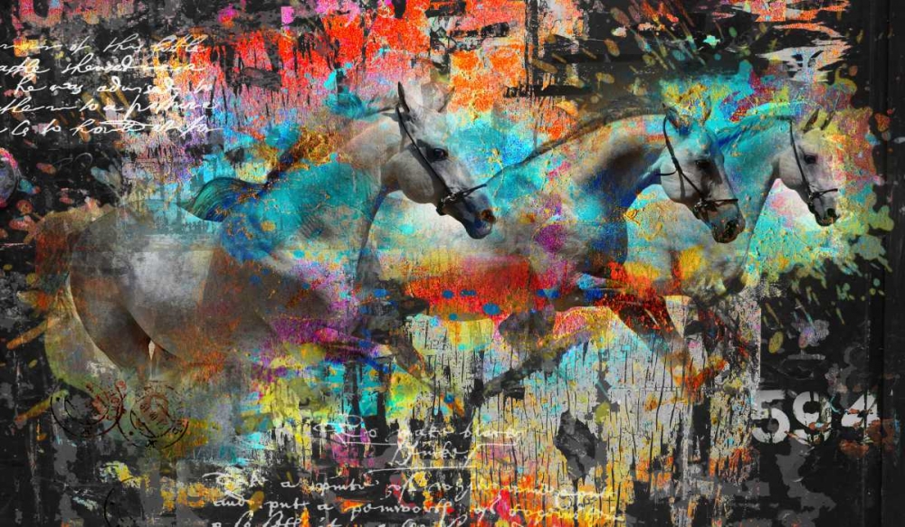 Wall Art Painting id:48110, Name: Horses, Artist: Baker, Micha