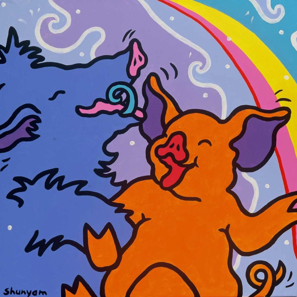 Wall Art Painting id:48117, Name: Laughing, Artist: Shunyam, van Steveninck