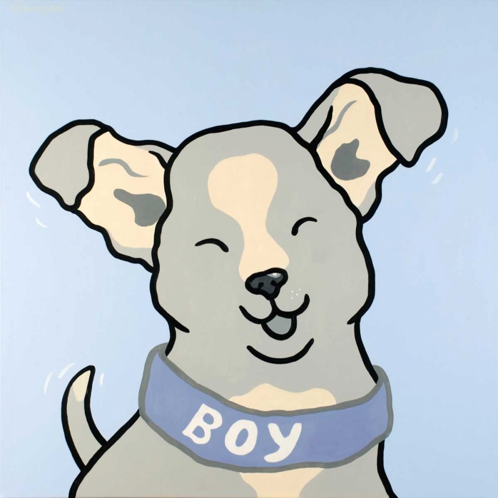 Wall Art Painting id:48122, Name: Dog Boy, Artist: Shunyam, van Steveninck