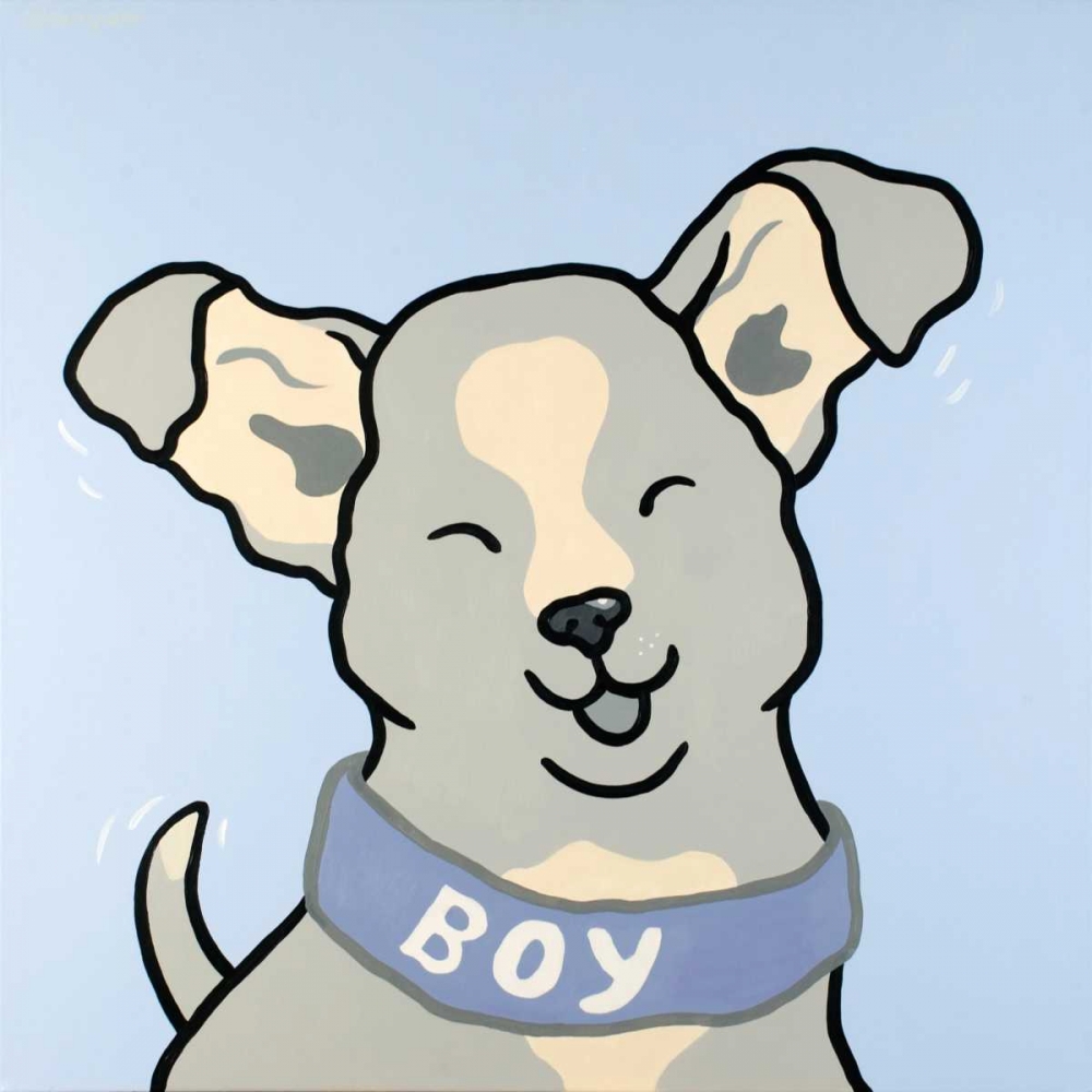 Wall art: Dog Boy, by Shunyam, van Steveninck