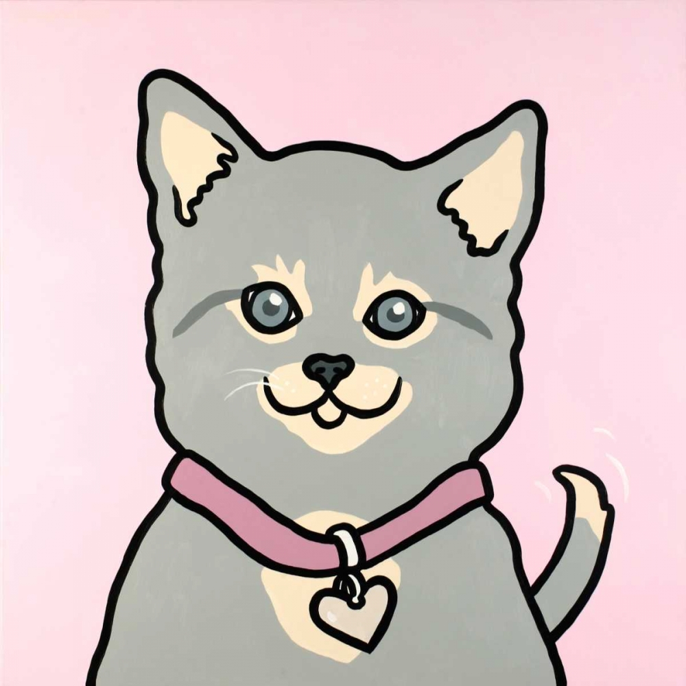 Wall art: Cat Girl, by Shunyam, van Steveninck