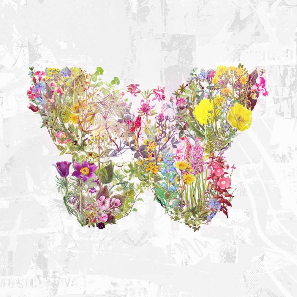 Wall Art Painting id:104514, Name: Floral butterfly, Artist: Albers, Teis