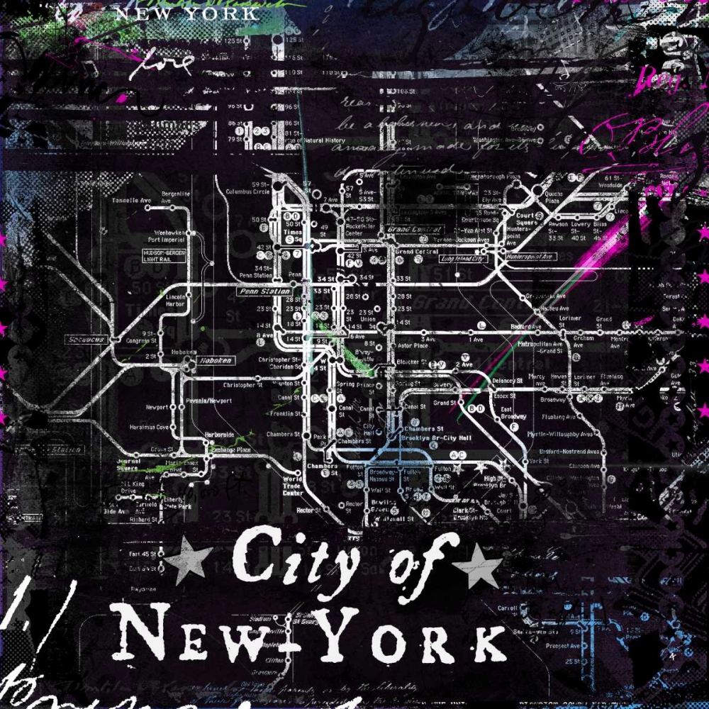 Wall Art Painting id:104519, Name: City of New york, Artist: Albers, Teis