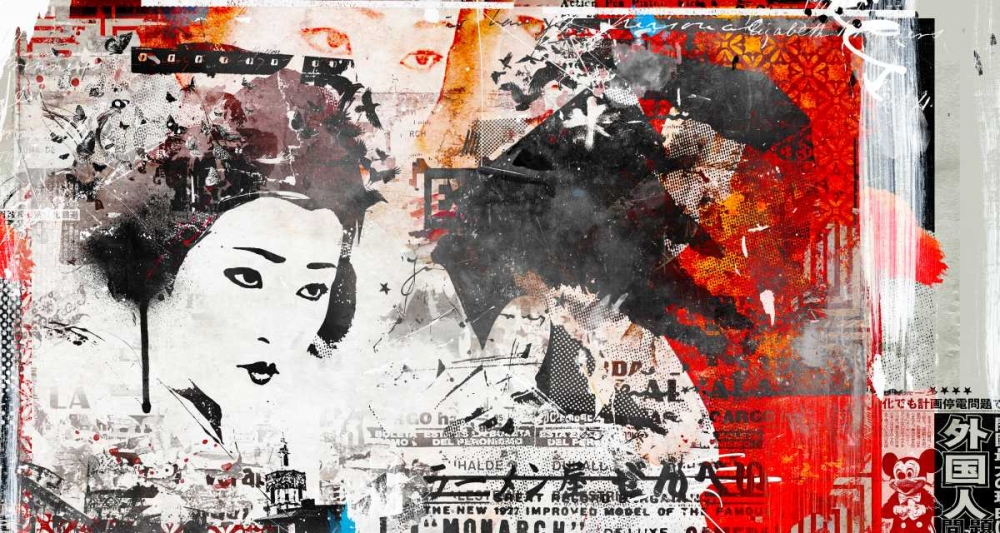 Wall Art Painting id:104527, Name: Monarc Geisha, Artist: Albers, Teis