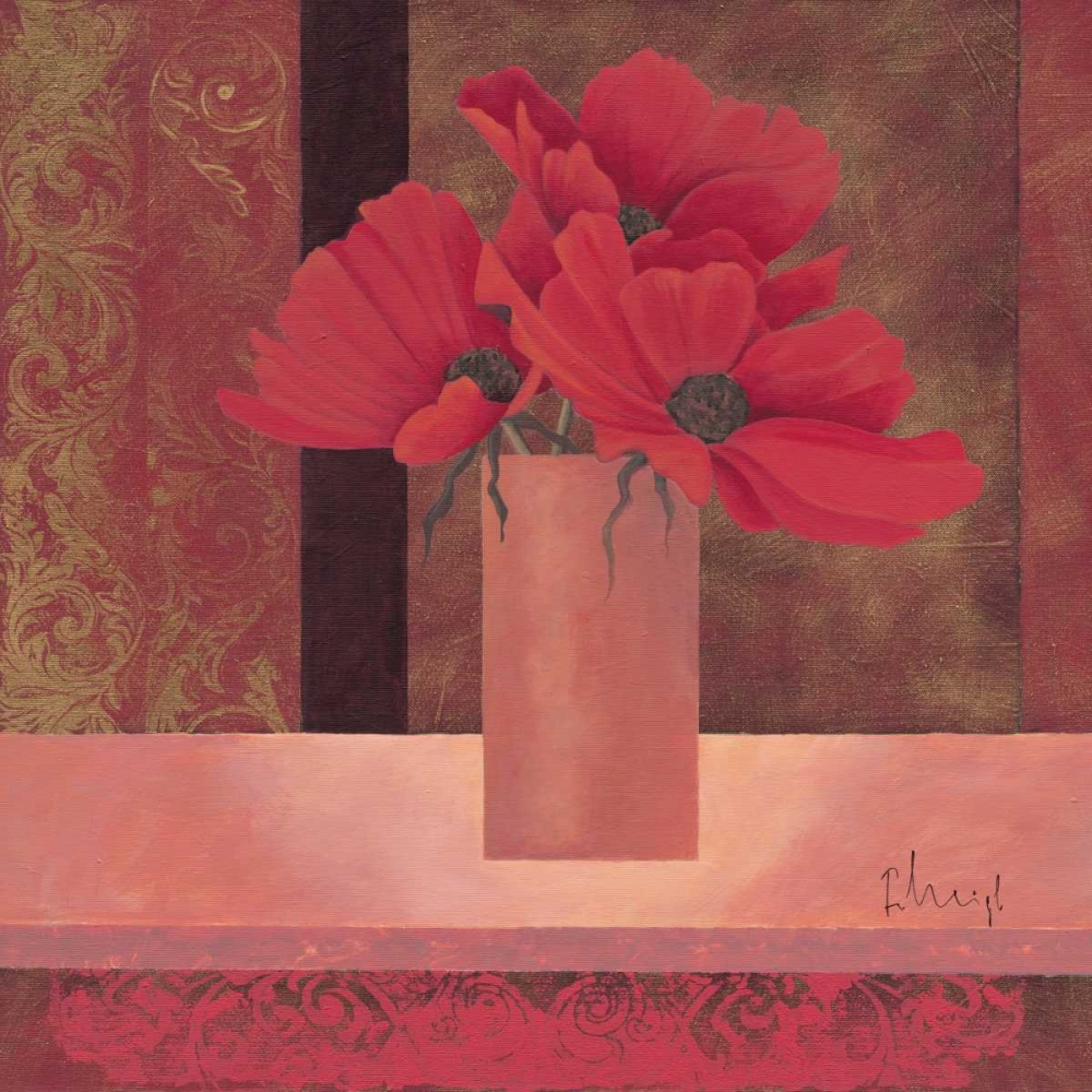 Wall Art Painting id:19289, Name: Composition in red I, Artist: Paus, Hans