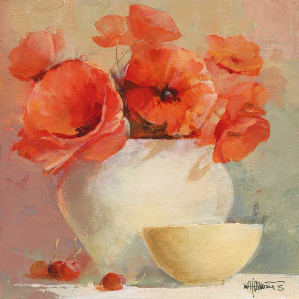 Wall Art Painting id:19300, Name: Lovely Poppies II, Artist: Haenraets, Willem