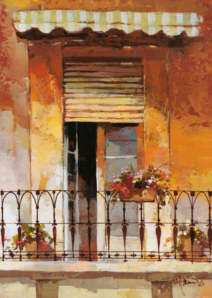 Wall Art Painting id:19302, Name: Balcony II, Artist: Haenraets, Willem