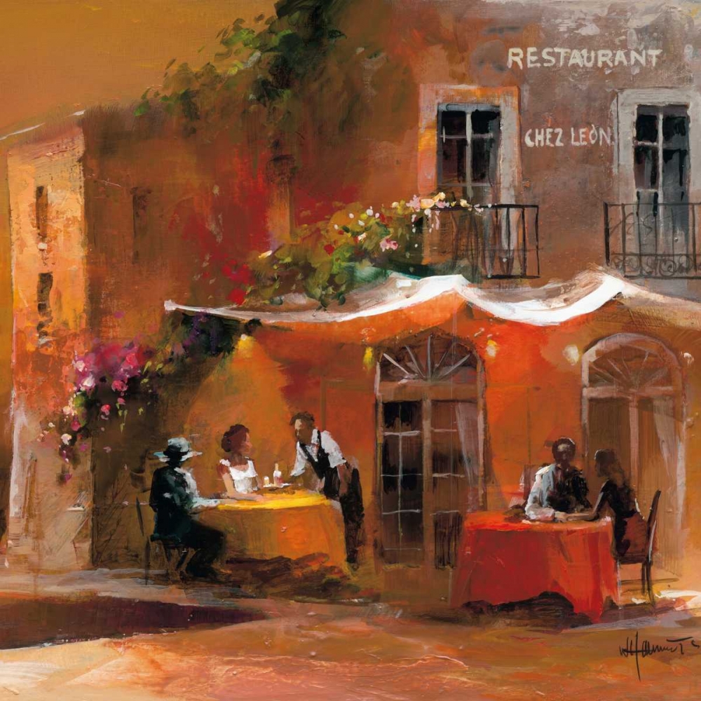 Wall Art Painting id:19312, Name: Dinner for two IV, Artist: Haenraets, Willem