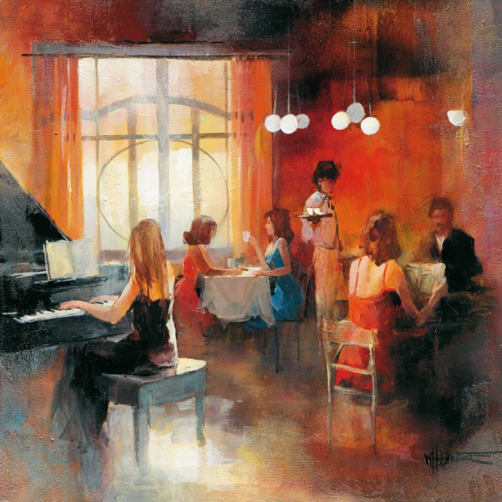 Wall Art Painting id:19485, Name: Rendez-vous I, Artist: Haenraets, Willem