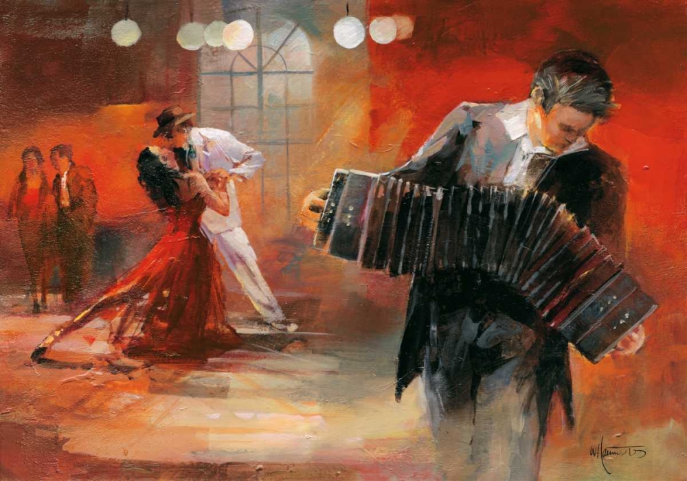 Wall Art Painting id:19487, Name: Bandoneon, Artist: Haenraets, Willem