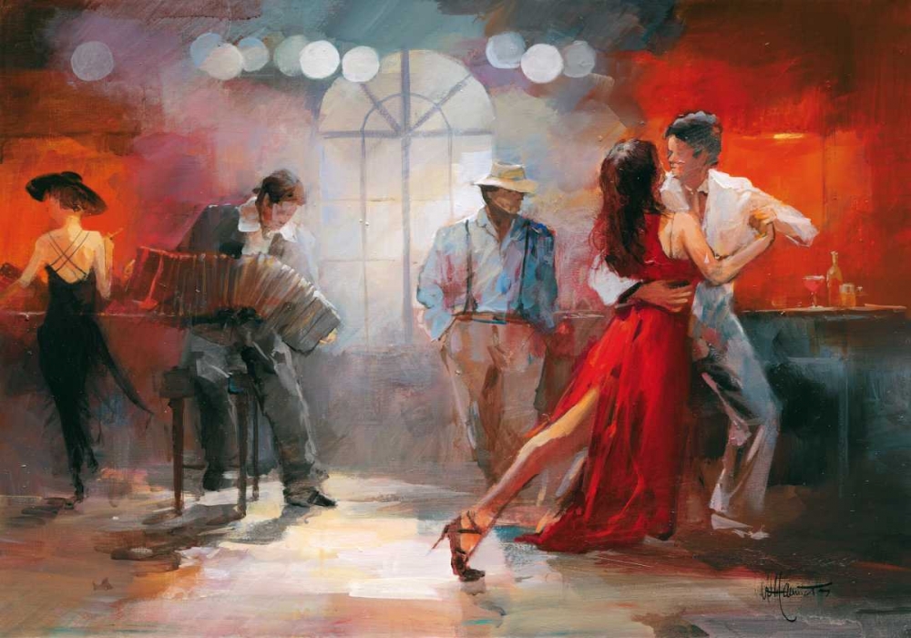 Wall Art Painting id:19488, Name: Tango, Artist: Haenraets, Willem