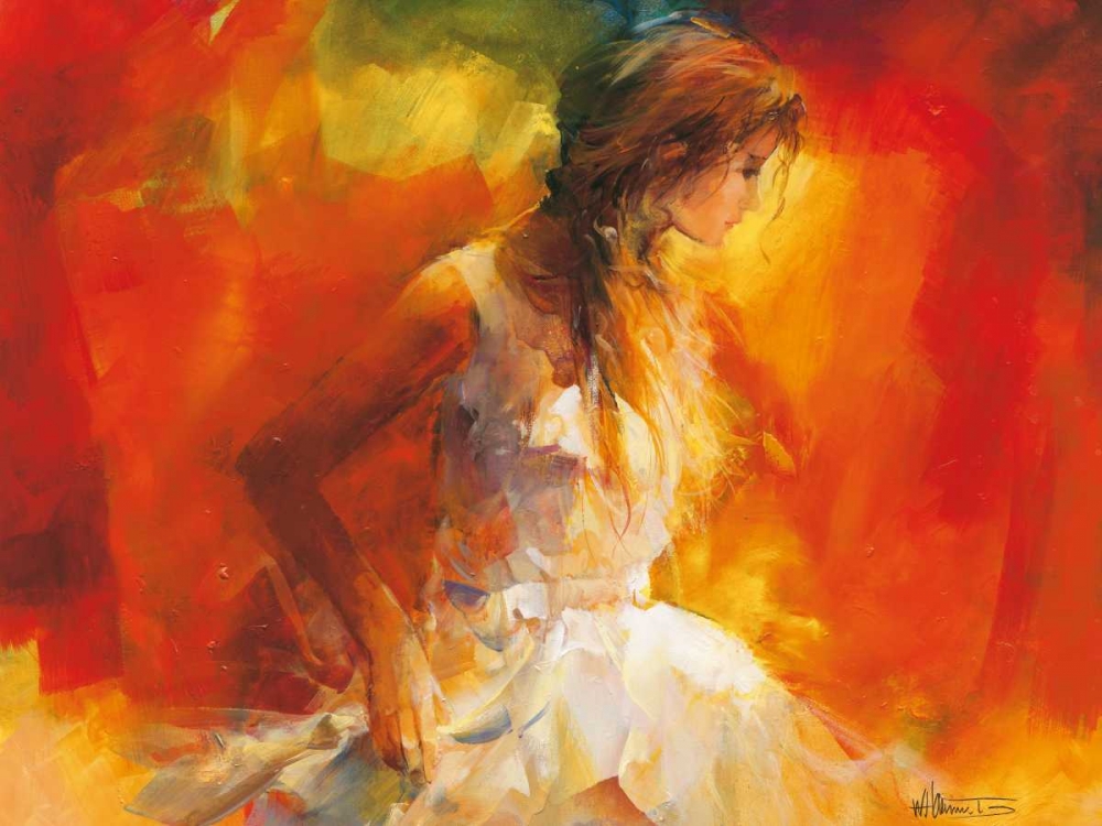 Wall art: Young Girl I, by Haenraets, Willem
