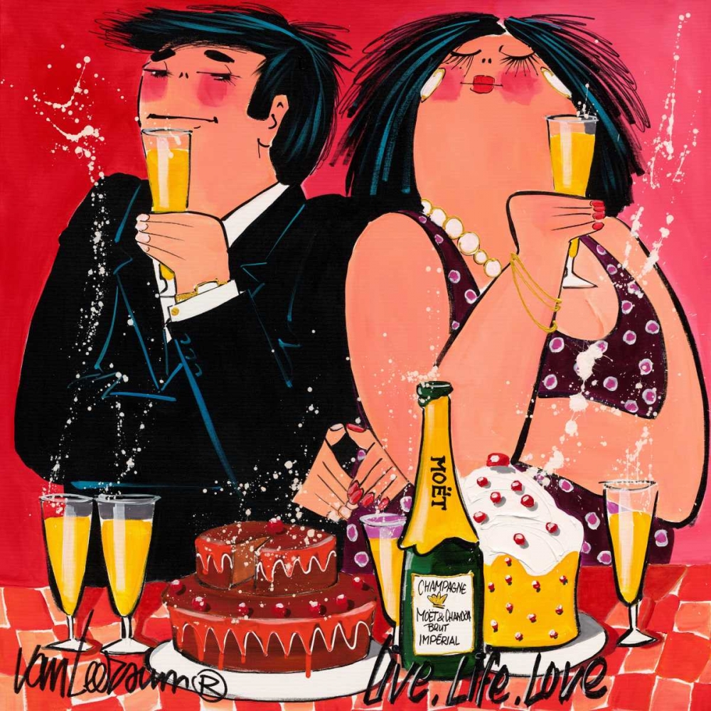 Art Print: Live Life Love