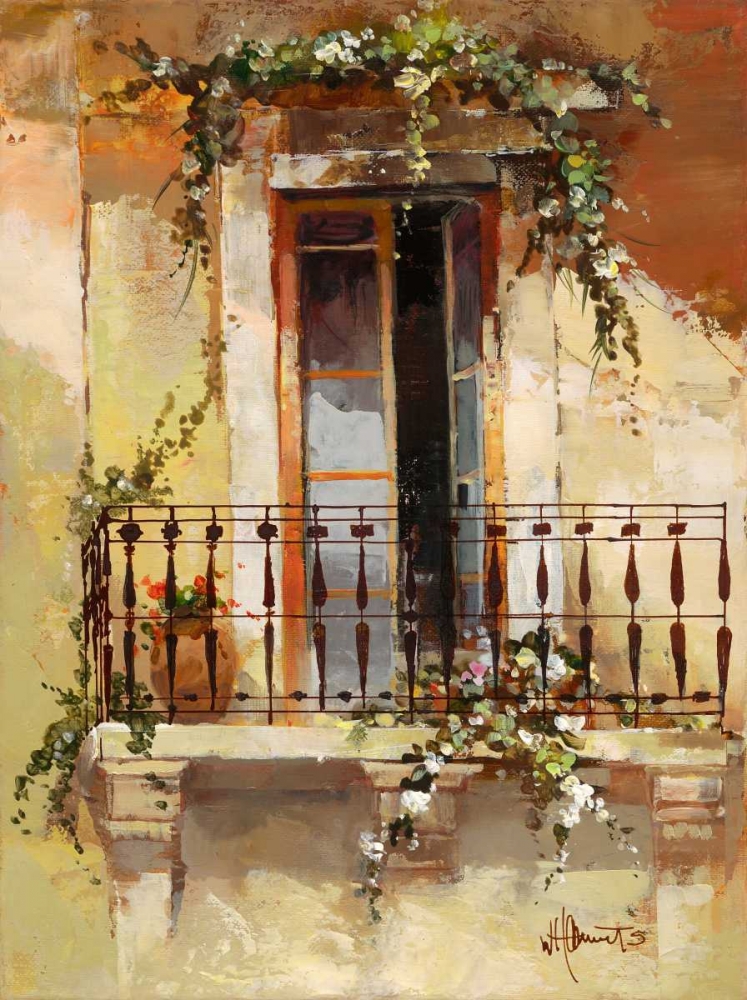 Wall Art Painting id:19584, Name: Balcony III, Artist: Haenraets, Willem