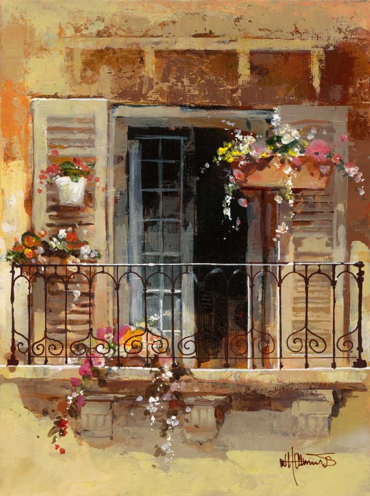 Wall Art Painting id:19585, Name: Balcony IV, Artist: Haenraets, Willem