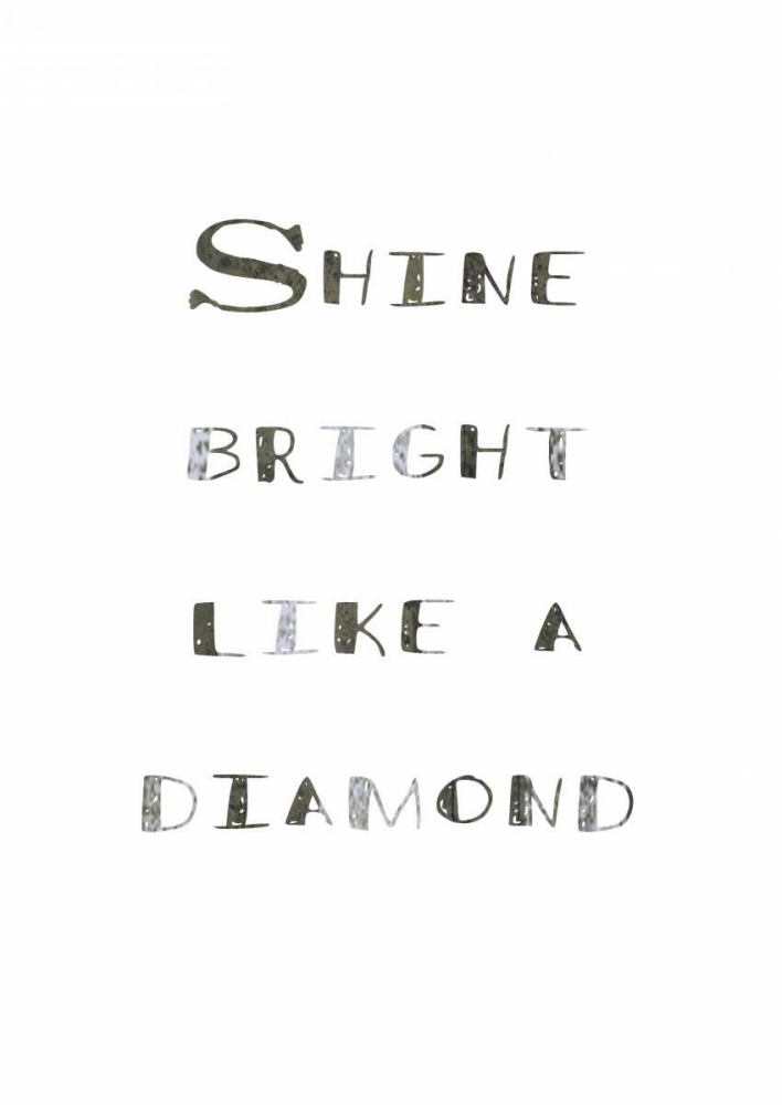 Wall Art Painting id:166182, Name: Bright like a diamond, Artist: Waltz, Anne