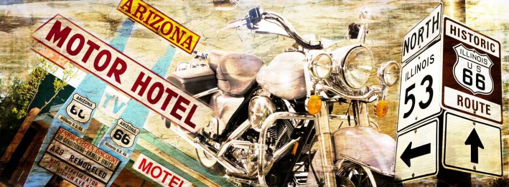 Wall Art Painting id:28768, Name: Route 66, Artist: Adamsky