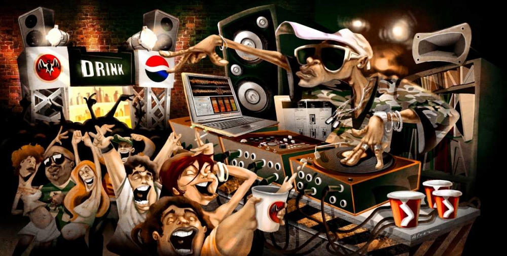 Wall art: The Party, by Alvez, A. - Perez, A.