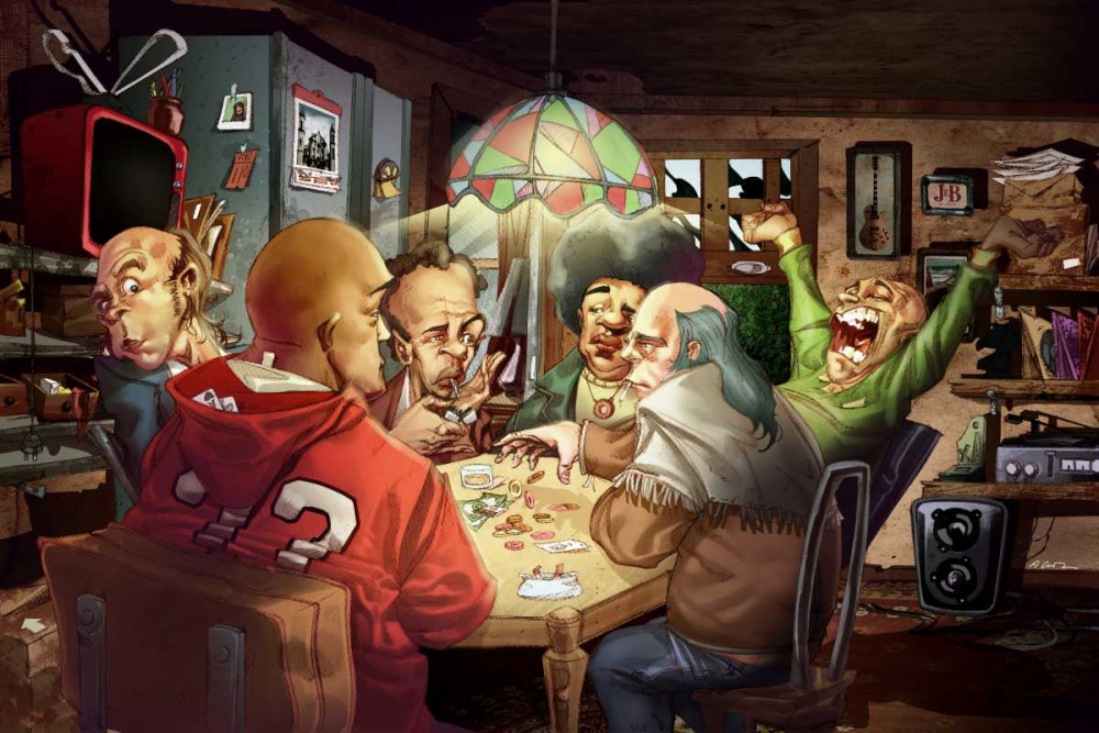 Wall art: Poker, by Alvez, A. - Perez, A.