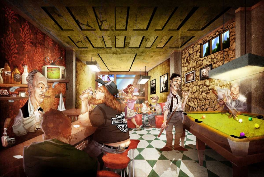 Wall art: Nine Ball, by Alvez, A. - Perez, A.