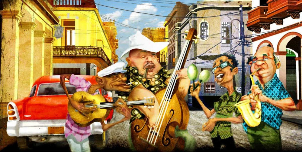Wall art: Habanas Band, by Alvez, A. - Perez, A.