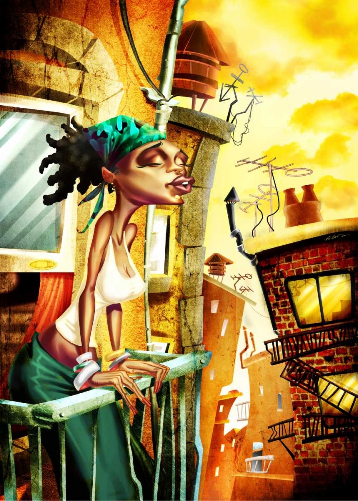 Wall art: I listen you-1, by Alvez, A. - Perez, A.