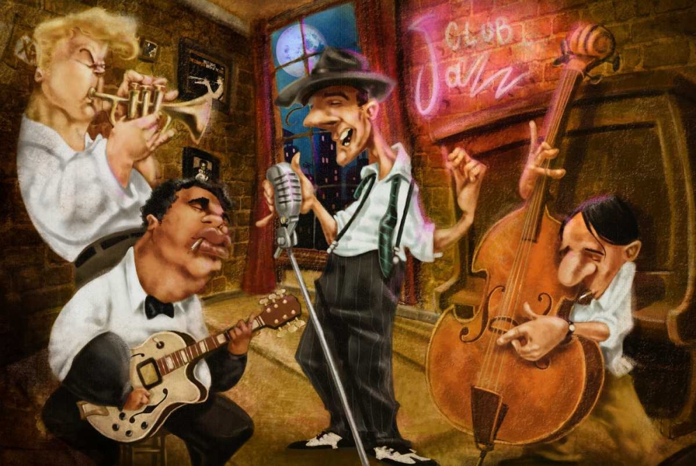 Wall art: Jazz Club, by Alvez, A. - Perez, A.