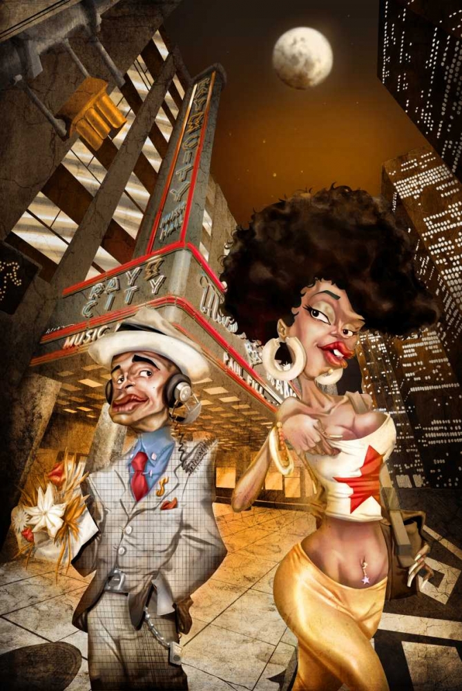 Wall art: Ray City, by Alvez, A. - Perez, A.