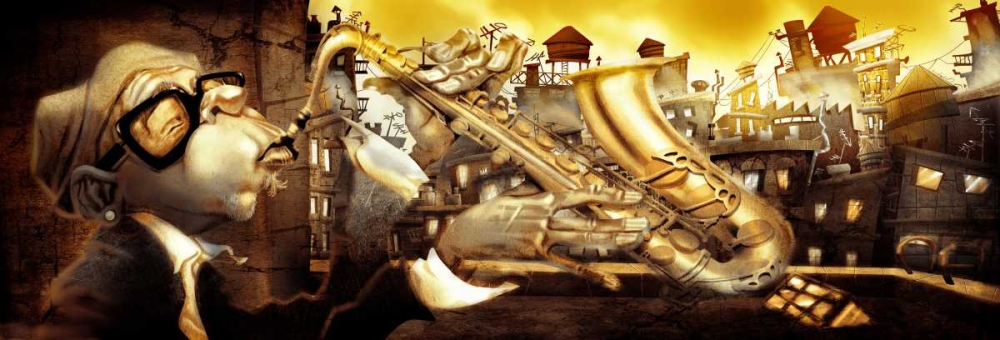 Wall art: On the roof -1, by Alvez, A. - Perez, A.