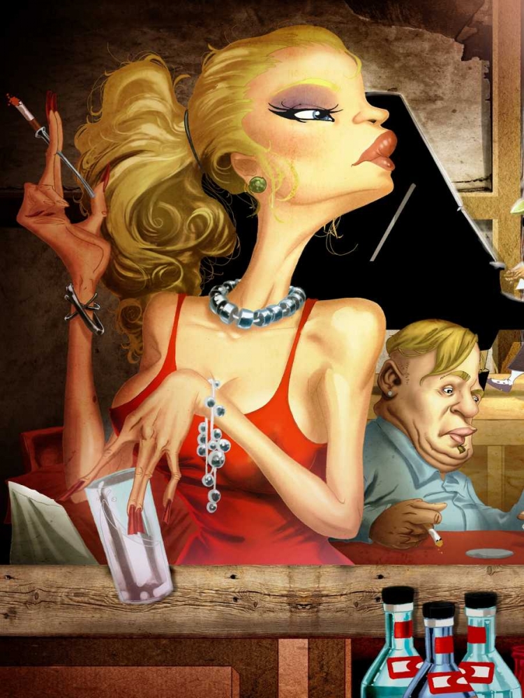 Wall art: Girl Jam Session, by Alvez, A. - Perez, A.