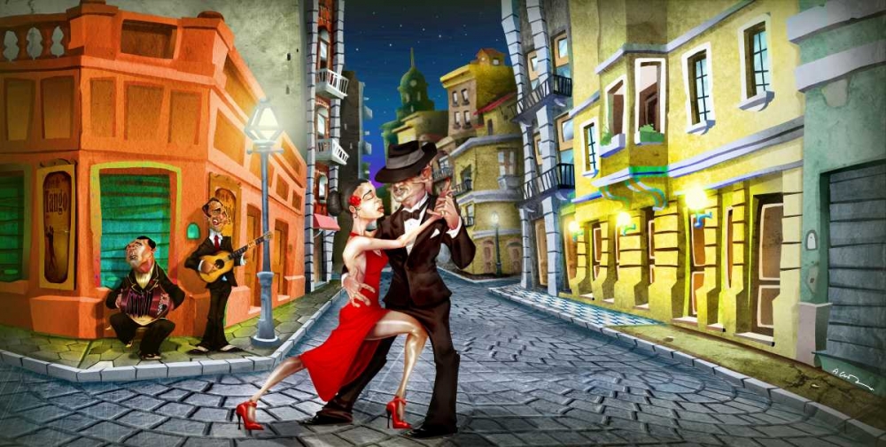 Wall art: Tango color, by Alvez, A. - Perez, A.