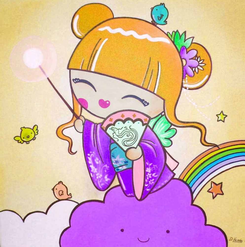 Wall Art Painting id:28800, Name: Japanese Fairy, Artist: Vicedo, Diana