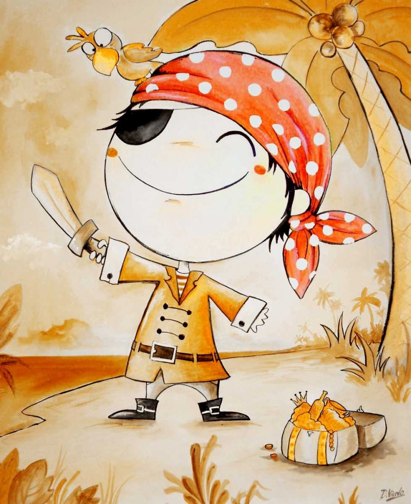 Wall Art Painting id:28804, Name: Pirate, Artist: Vicedo, Diana