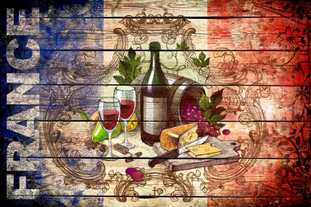 Wall art: France Collage 01.02, by Robins, John H.