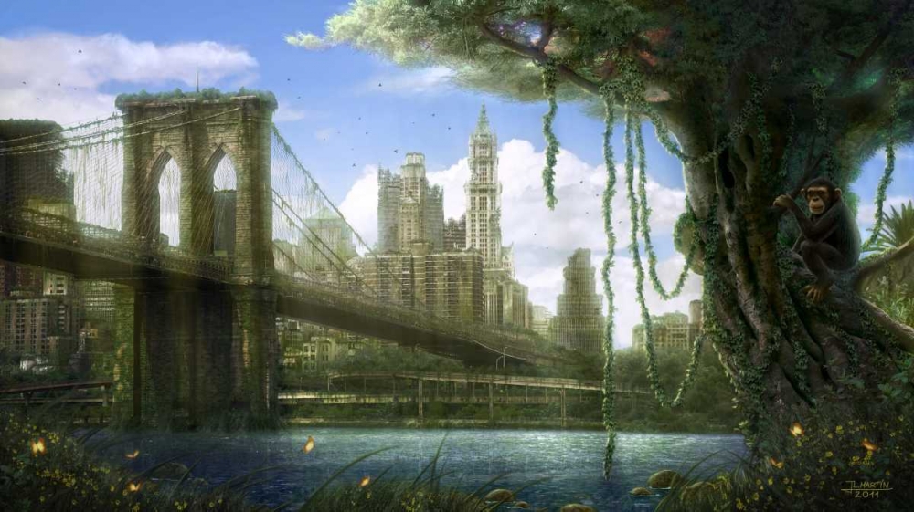 Wall Art Painting id:28824, Name: New York Jungle, Artist: Martin, Jose Luis