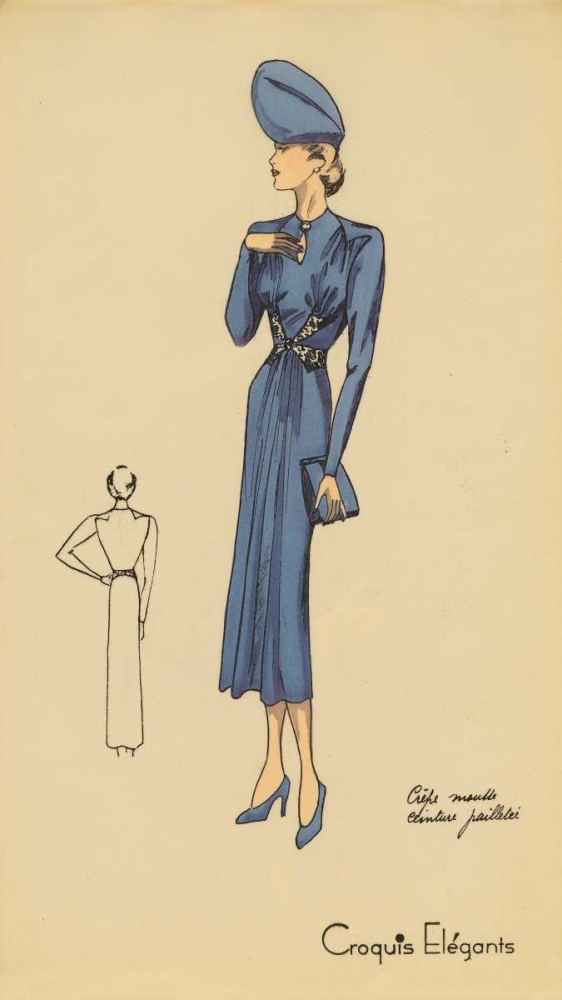 Wall art: Ladies Fashion III, by Unknown