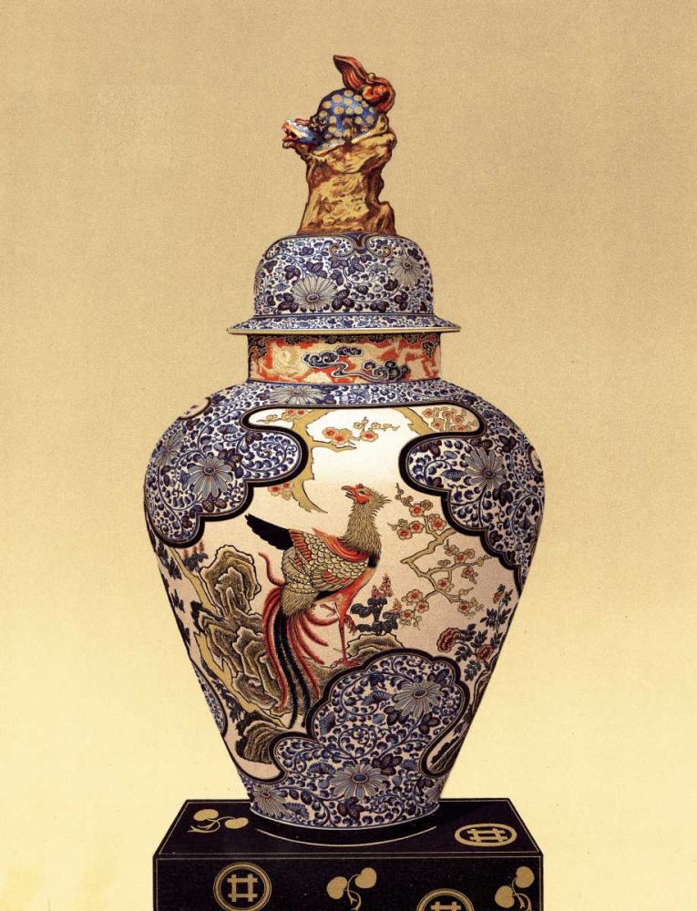 Wall Art Painting id:57632, Name: Oriental Blue Vase I, Artist: Unknown