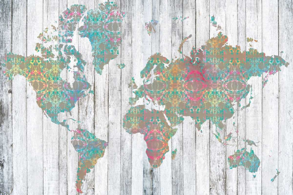 Art Print: Boho Map II