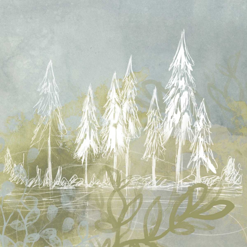 Art Print: Treeline Collage II