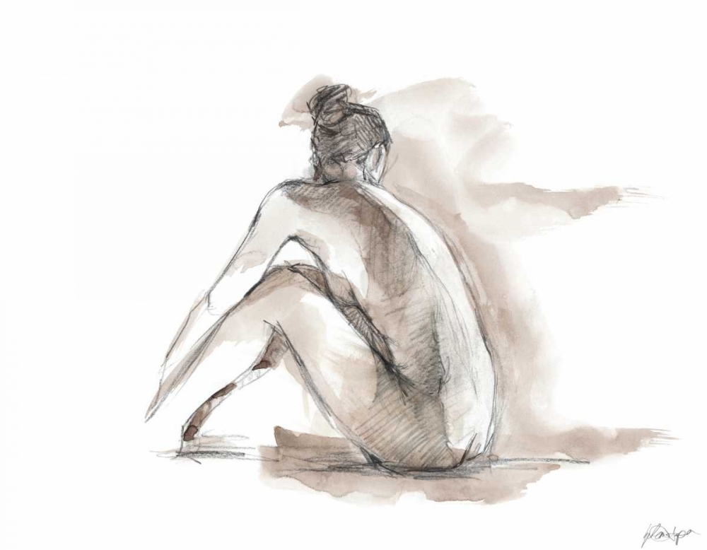 Art Print: Gestural Figure Study I