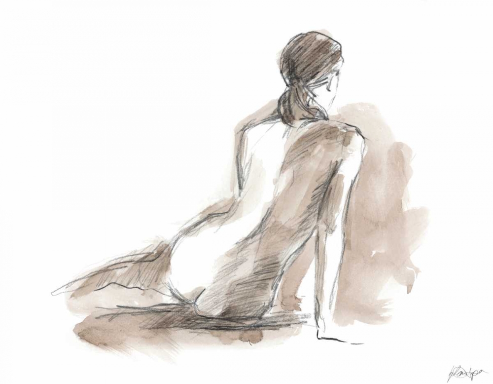 Art Print: Gestural Figure Study III