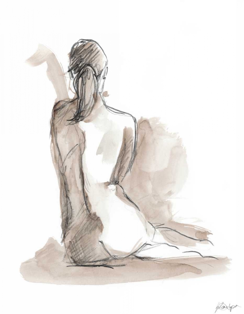 Wall art: Gestural Figure Study V, by Harper, Ethan