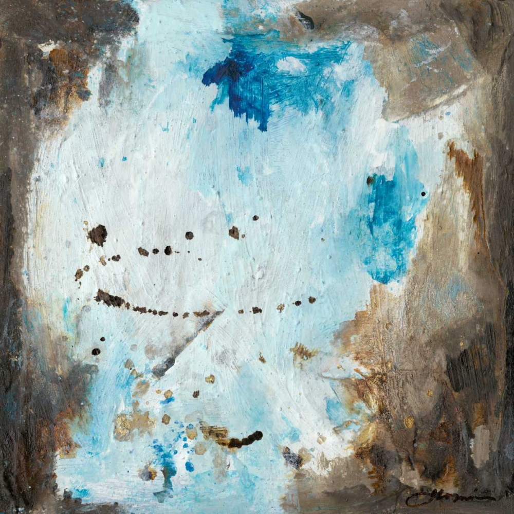 Wall Art Painting id:147353, Name: Blue Cliffs I, Artist: Combs, Joyce