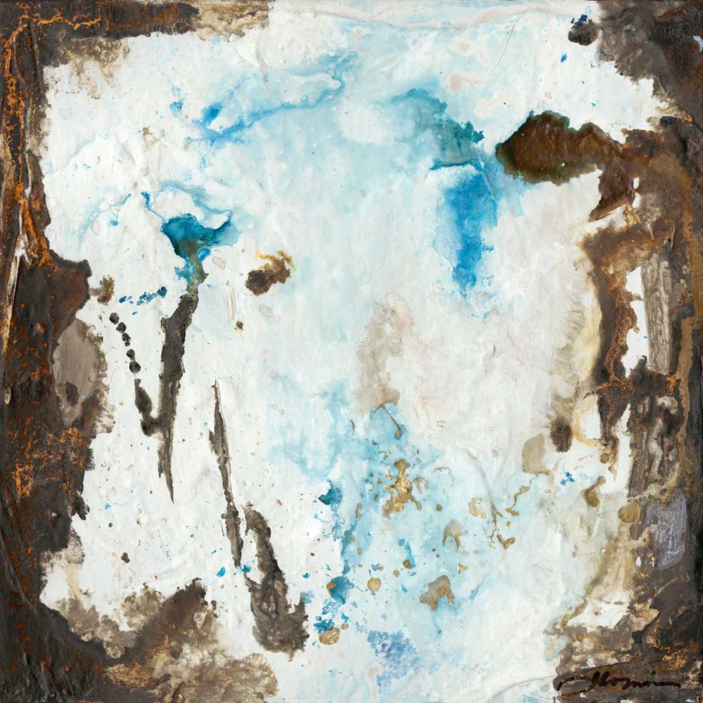 Wall Art Painting id:147354, Name: Blue Cliffs II, Artist: Combs, Joyce