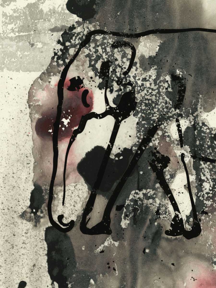 Wall Art Painting id:147842, Name: Abstract Elephant II, Artist: Combs, Joyce